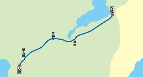 特急らくラクびわこ289系走行線区