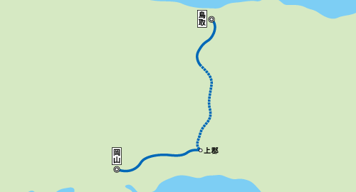 特急スーパーいなばキハ187系走行線区