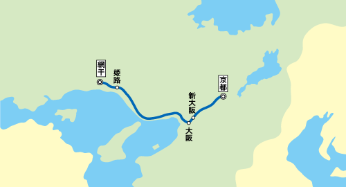 特急らくラクはりま287系走行線区