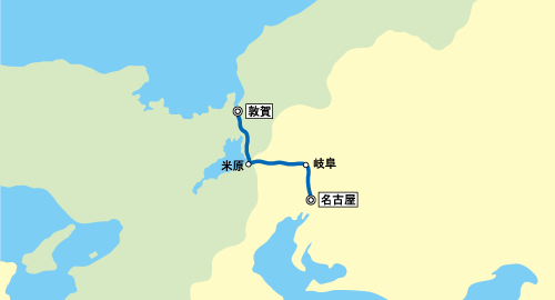 特急しらさぎ683系走行線区